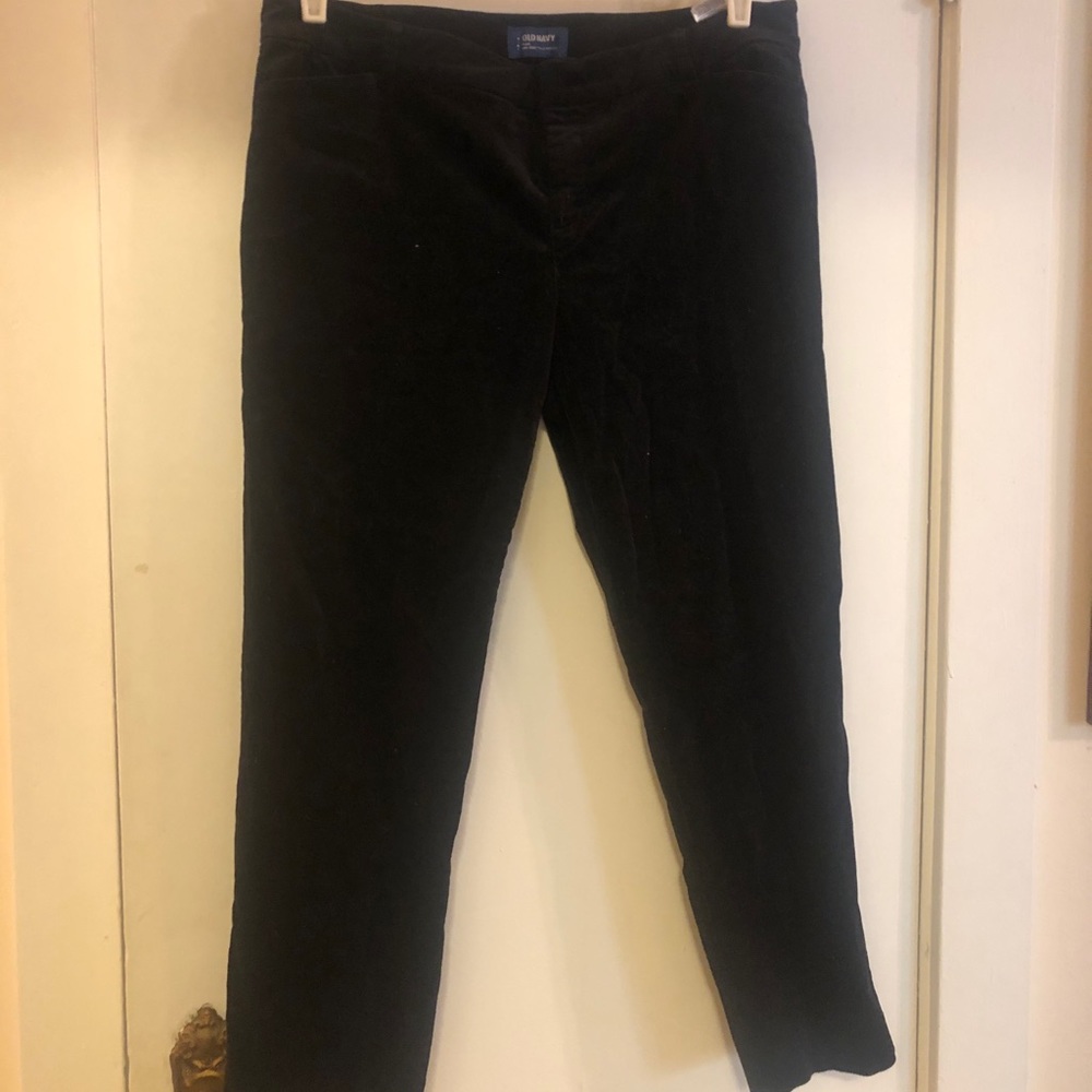 Old Navy Black Velvet Pixie Pants